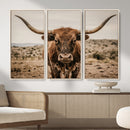 Texas Longhorn Bull Wall Art Canvas Print, Western Farmhouse by MyGreatCanvas | Canvas Wall Art Prints | Photo Prints & Wall Decor