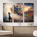 Banksy Girl Wall Art Canvas Print for Living Room Decor by MyGreatCanvas | Canvas Wall Art Prints | Photo Prints & Wall Decor