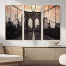 Brooklyn Bridge Canvas Wall Art, New York City Skyline Photography Print, NYC Landmark Urban Decor Artwork by MyGreatCanvas | Canvas Wall Art Prints | Photo Prints & Wall Decor