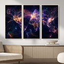 Global Flight Routes Map Canvas Wall Art, Worldwide Aviation Network Print, International Air Travel Wall Decor by MyGreatCanvas | Canvas Wall Art Prints | Photo Prints & Wall Decor