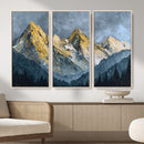Abstract Mountain Wall Art Canvas Print Modern Landscape Painting Print