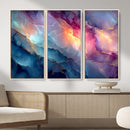 Colorful Abstract Canvas Wall Art Print, Vibrant Popup Color Art Print