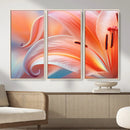 Peach Lily Canvas Wall Art, Coral Pink Flower Macro Photo Print, Botanical Bedroom Decor, Soft Floral Photography, Living Room Wall Art by MyGreatCanvas | Canvas Wall Art Prints | Photo Prints & Wall Decor
