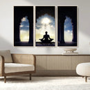 Women and Yoga Wall Art Canvas Print