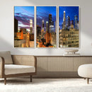 Los Angeles Night Wall Art Canvas Print