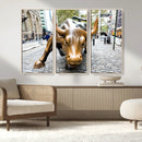 Charging Bull Wall Art Canvas Print