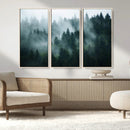 Misty Forest Wall Art – Serene Green Landscape Canvas Print, by MyGreatCanvas | Canvas Wall Art Prints | Photo Prints & Wall Decor