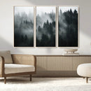 Foggy Forest Wall Art Canvas Print | 3 Panel Large Misty by MyGreatCanvas | Canvas Wall Art Prints | Photo Prints & Wall Decor