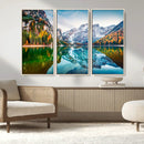 Spectacular autumn view of Braies Lake Wall Art Canvas Print by MyGreatCanvas | Canvas Wall Art Prints | Photo Prints & Wall Decor