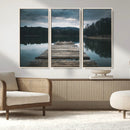 Wooden Bridge Near Lake Wall Art Canvas Print by MyGreatCanvas | Canvas Wall Art Prints | Photo Prints & Wall Decor