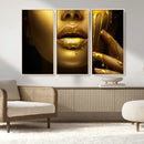 Gold and Women Wall Art Canvas Print by MyGreatCanvas | Canvas Wall Art Prints | Photo Prints & Wall Decor