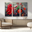Red Pepper Kitchen and Restaurant Wall Wall Art, Red Pepper by MyGreatCanvas | Canvas Wall Art Prints | Photo Prints & Wall Decor