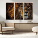 Mighty Lion Wall Art Canvas Print – Majestic Animal Portrait