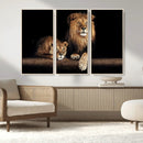 Lion Canvas Wall Art – Majestic Animal Print Artwork for by MyGreatCanvas | Canvas Wall Art Prints | Photo Prints & Wall Decor