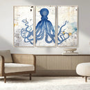 Octopus Canvas Wall Art | Coastal Marine Life Artwork for by MyGreatCanvas | Canvas Wall Art Prints | Photo Prints & Wall Decor