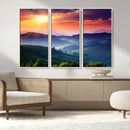 Mountain and Sunset Wall Art Canvas Print by MyGreatCanvas | Canvas Wall Art Prints | Photo Prints & Wall Decor