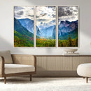 Yosemite Park Half Dome 3 Panel Canvas Print | Large Giclée by MyGreatCanvas | Canvas Wall Art Prints | Photo Prints & Wall Decor