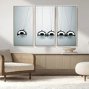 Newton's Cradle Wall Art Canvas Print, Framed Newton Cradle
