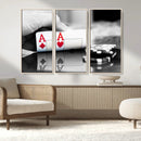 Aces Poker Art Poker Game Wall Art Canvas Print