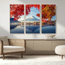 Mount Fuji Canvas Wall Art Japan Autumn Mountain Canvas