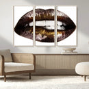 Close Up Lips Wall Art Canvas Print