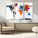 World Map Canvas Print – Detailed Map of the World Wall Art by MyGreatCanvas | Canvas Wall Art Prints | Photo Prints & Wall Decor