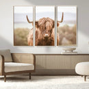 Scottish Serene Highland Cow Canvas Wall Art – Serene