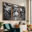 American Football Wall Art Canvas Print Framed Stadium Sport