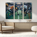 American Football Playing Wall Art Canvas Print by MyGreatCanvas | Canvas Wall Art Prints | Photo Prints & Wall Decor