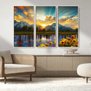 Grand Teton Park Sunrise Wall Art – Vibrant Landscape Canvas by MyGreatCanvas | Canvas Wall Art Prints | Photo Prints & Wall Decor