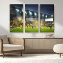 Columbus Crew Stadium Match Triple Canvas Wall Art - Dynamic by MyGreatCanvas | Canvas Wall Art Prints | Photo Prints & Wall Decor