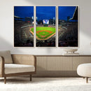 Truist Park Night Game Canvas Art - Atlanta Braves Stadium by MyGreatCanvas | Canvas Wall Art Prints | Photo Prints & Wall Decor
