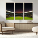 Yankee Stadium Night Game Triple Canvas, Yankee Stadium