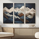 Mountain Wall Art – Modern Geometric Landscape Canvas Print,