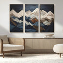Rustic Mountain Landscape Wall Art Canvas Print – Framed 3D