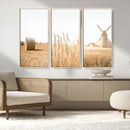 Vintage Farmhouse Triptych Wall Art – Giclée Canvas