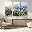 Old Trafford Manchester United Stadium Wall Art Canvas Print