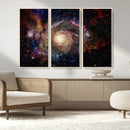 Nebula and Galaxies in Space Wall Art Canvas Print, Spiral
