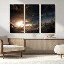 Avengers Planet Wall Art Canvas Print