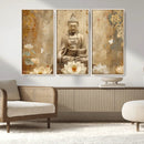 Buddha Wall Art Canvas Print, Buddha Meditation Room Decor,