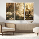 Zen Buddha Wall Art Canvas Print | Peaceful Meditation Decor