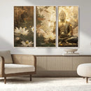 Zen Buddha Wall Art Canvas Print | Peaceful Meditation Decor