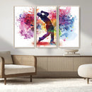 Colorful Golfer Swing Wall Art Canvas Print - Ready to Hang, by MyGreatCanvas | Canvas Wall Art Prints | Photo Prints & Wall Decor