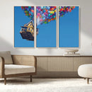Carl Fredricksen, Up Movie Wall Art, Balloons Wall Art, Air