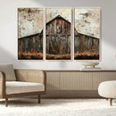 Rustic Barn Wall Art | Farmhouse Wall Decor Canvas Print |