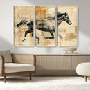 Chines Style Running Horse Western Wall Art | Farmhouse Wall