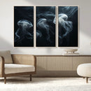 Jellyfish Wall Art Canvas Print, Elegant Wall Decor