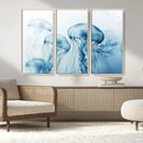 Blue Jellyfish Wall Art Canvas Print