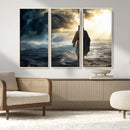 Jesus Walking Water Wall Art – Inspirational Christian
