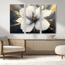 White Flower Wall Art Canvas Print | Ready to Hang |